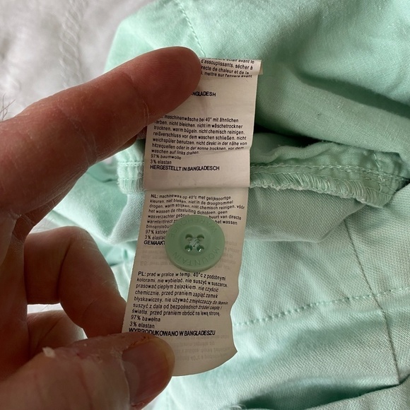 Country to Coast‎ Women's Mint Green Denim Shorts Size 10 - Picture 7 of 11